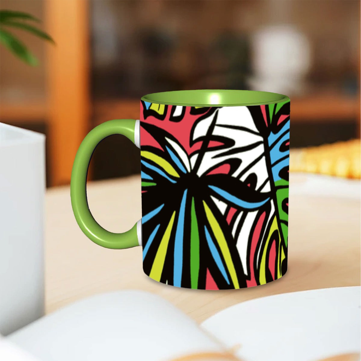 Funky Leaf Coffee Mug 11 oz Free Shipping