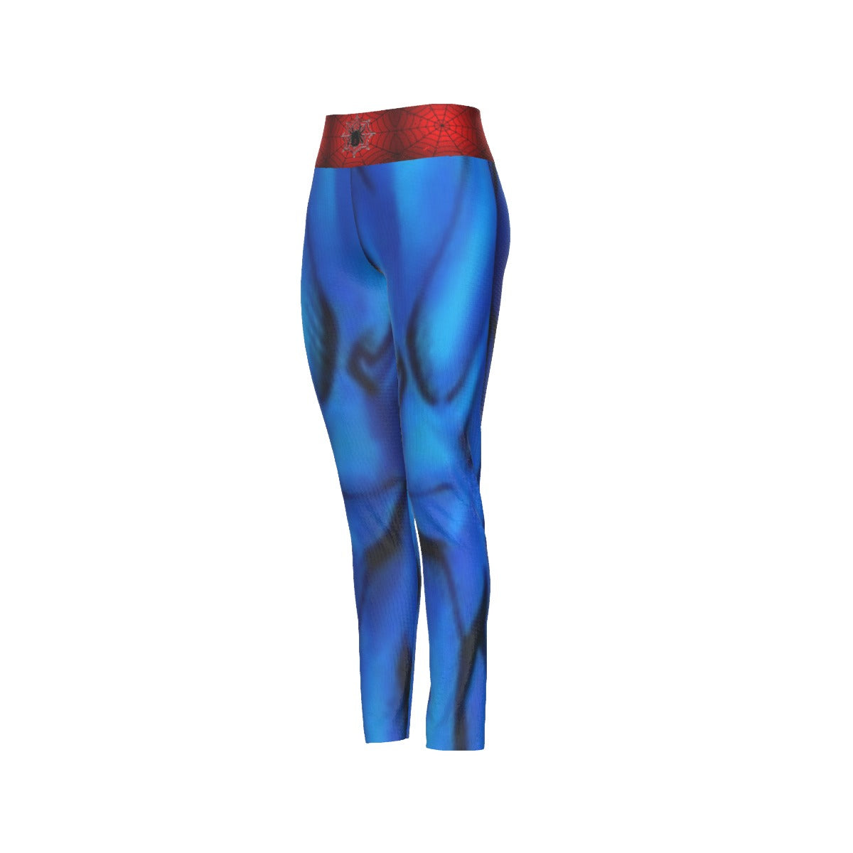 Cosplay High Waist Leggings Red/Blue