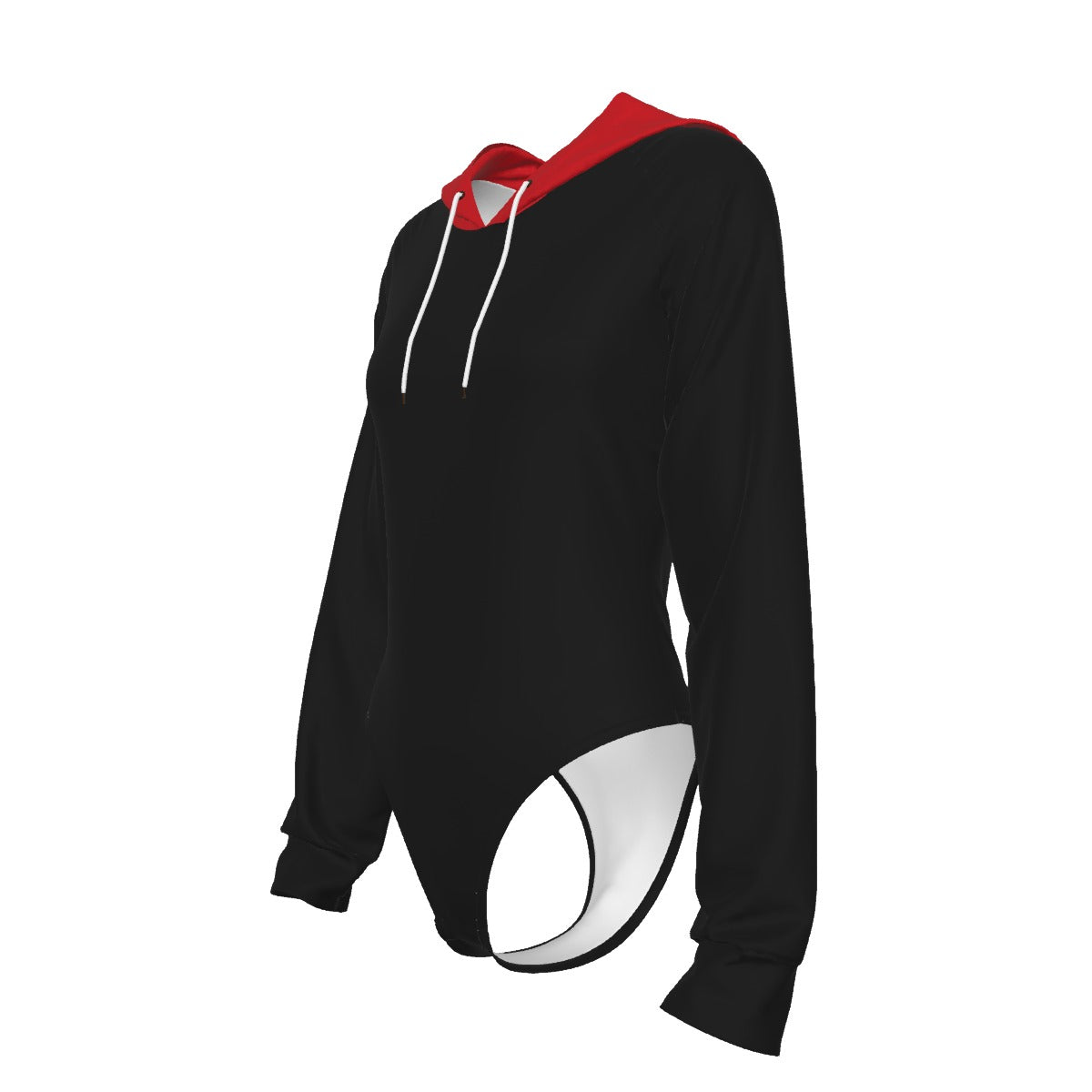 All-Over Print Women's Raglan Sleeve Hooded Bodysuit