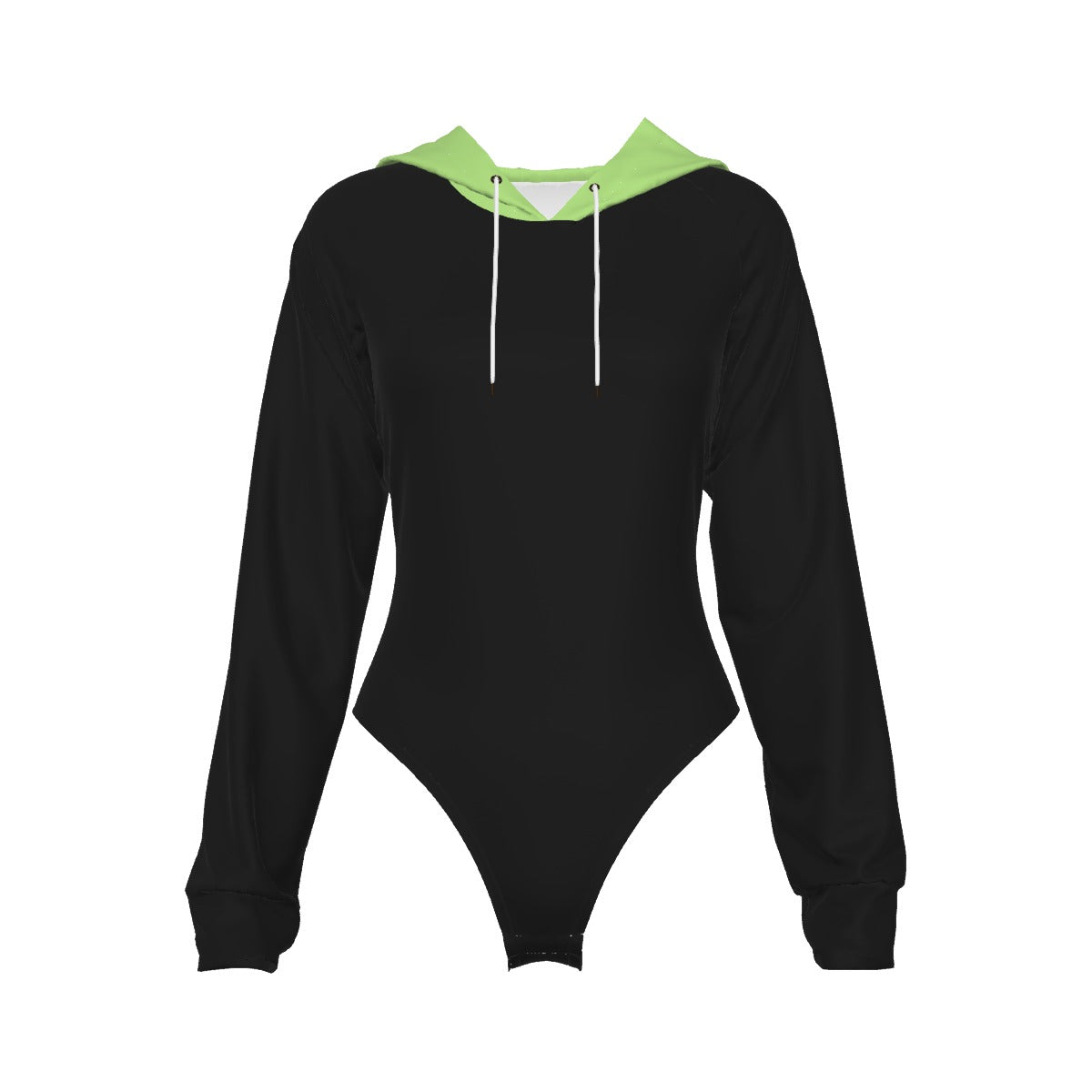 All-Over Print Women's Raglan Sleeve Hooded Bodysuit