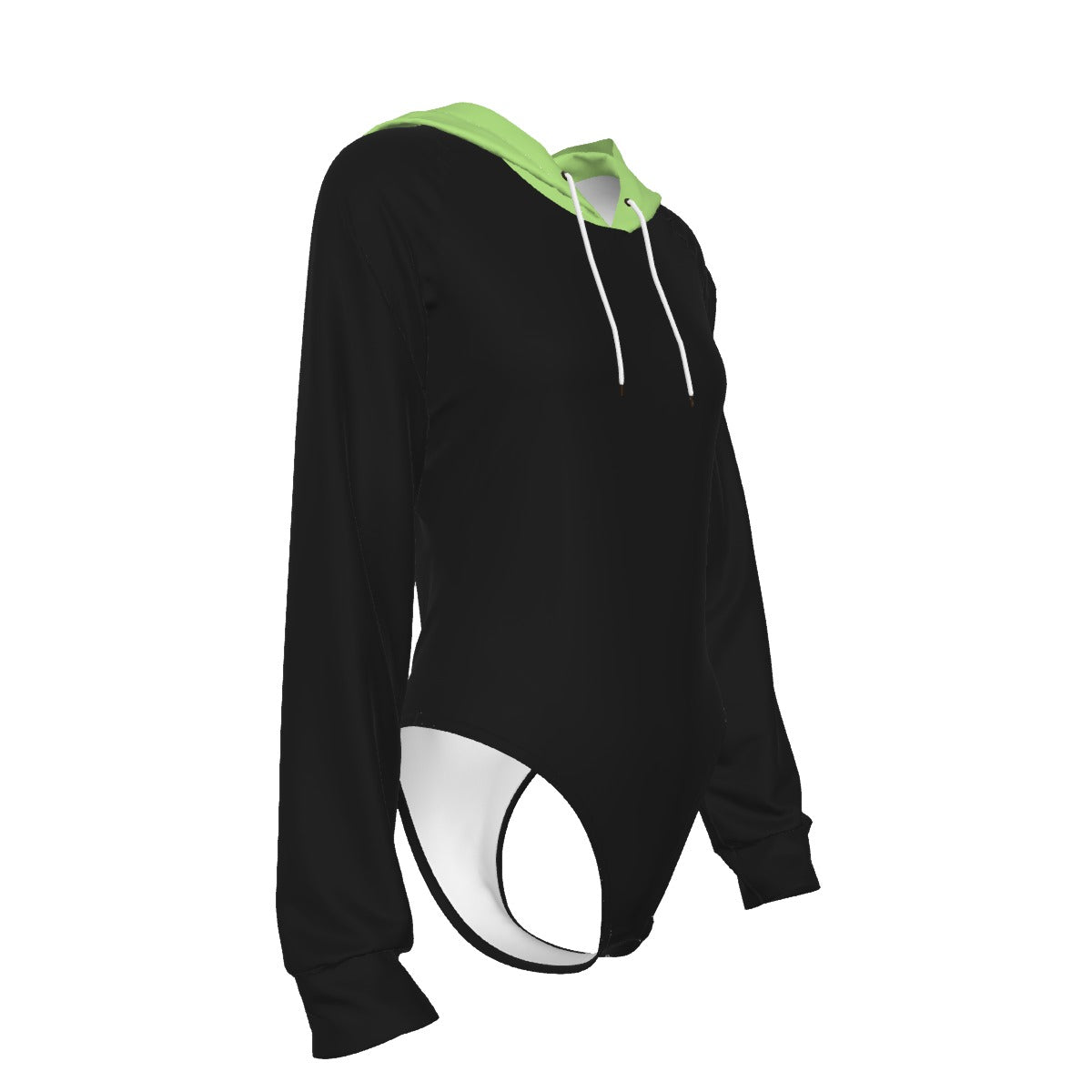 All-Over Print Women's Raglan Sleeve Hooded Bodysuit