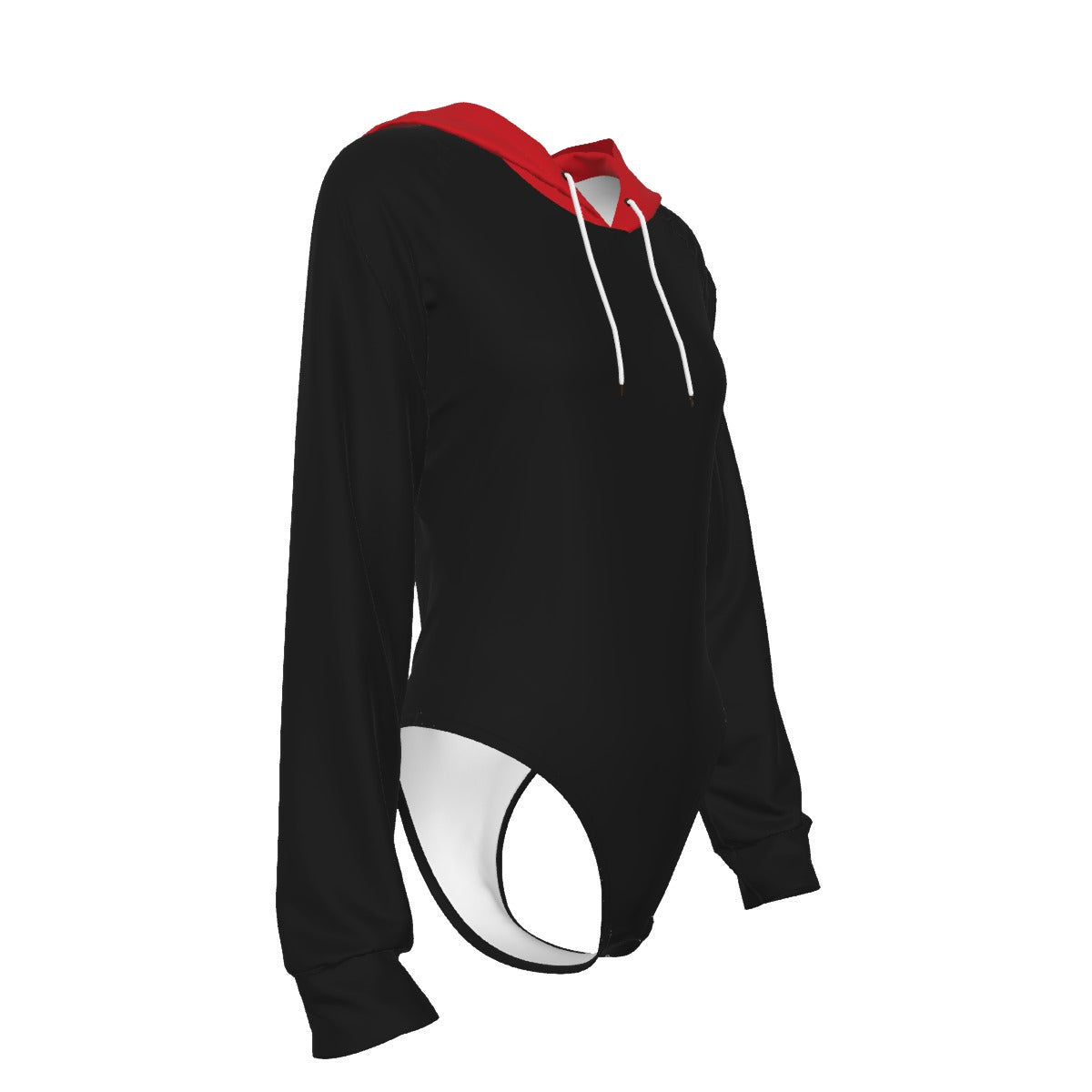 All-Over Print Women's Raglan Sleeve Hooded Bodysuit