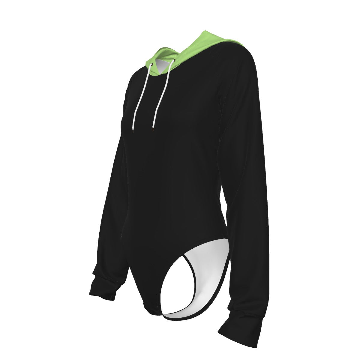 All-Over Print Women's Raglan Sleeve Hooded Bodysuit