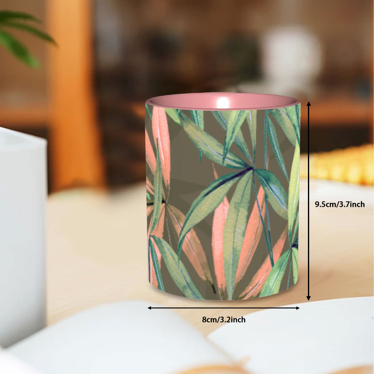 Green Leaf Coffee Mug 11 oz. Free Shipping