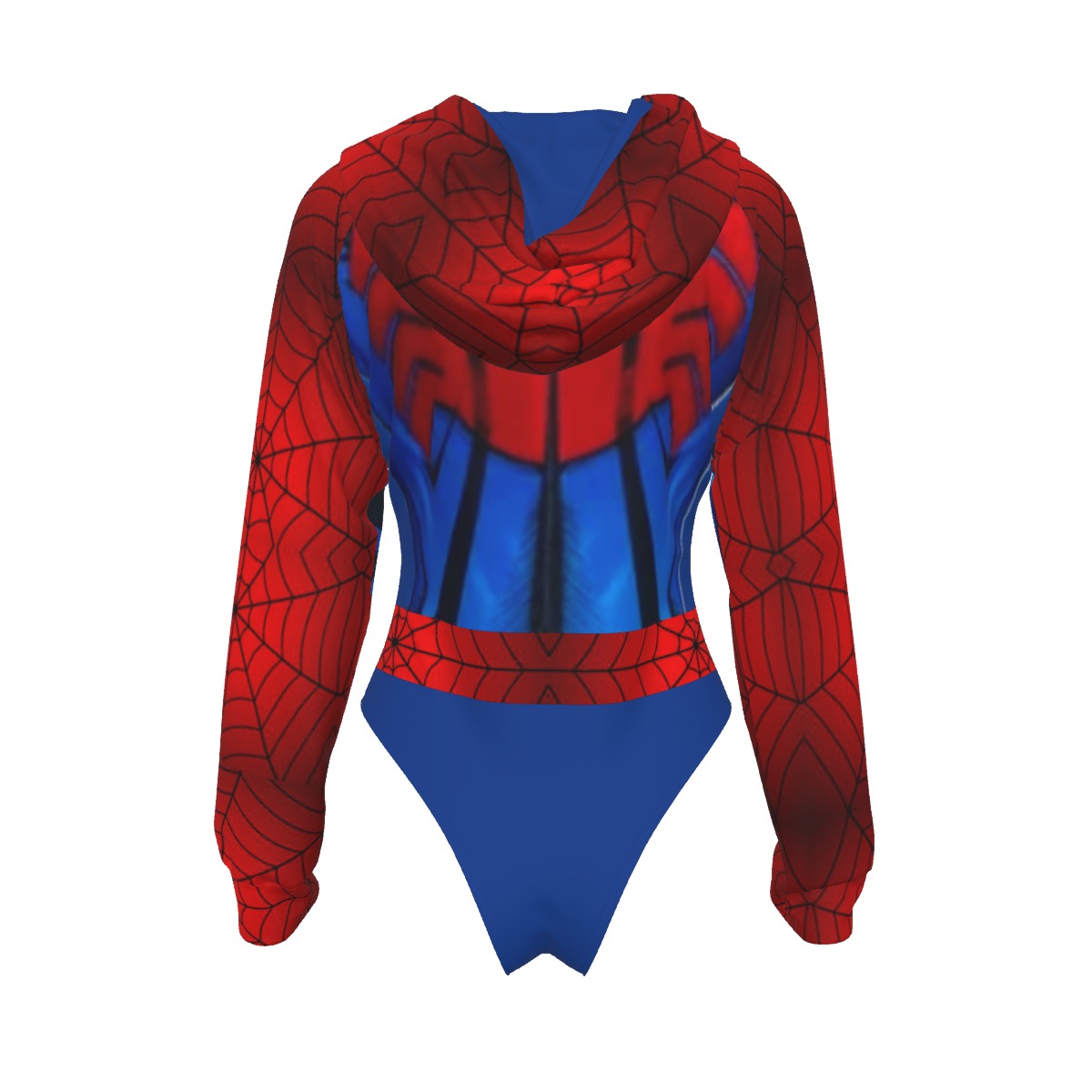 Cosplay Raglan Sleeve Hooded Bodysuit