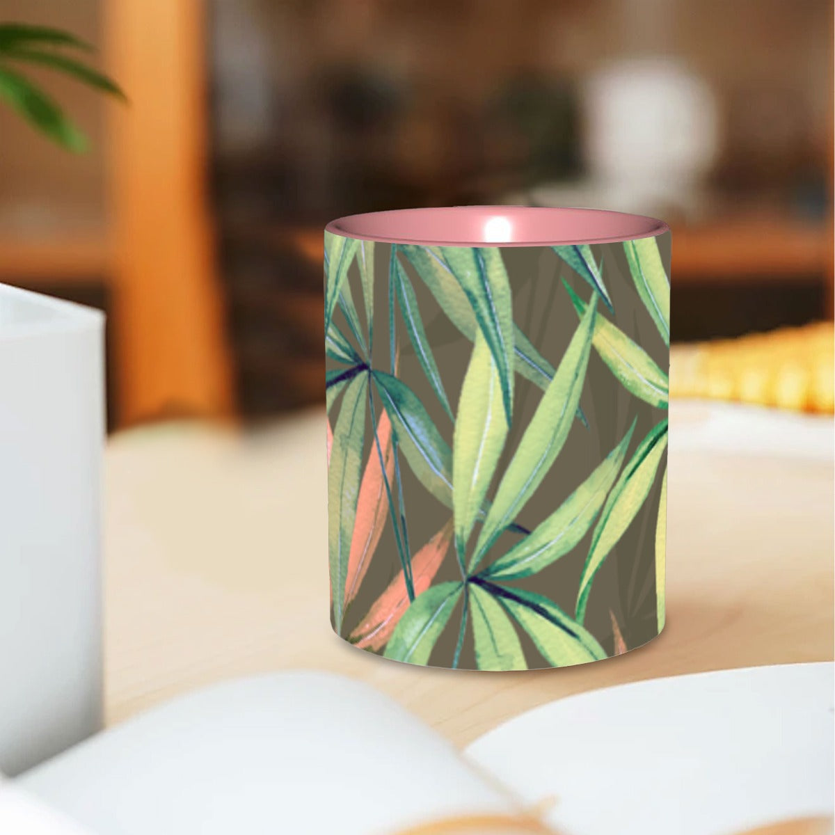 Green Leaf Coffee Mug 11 oz. Free Shipping