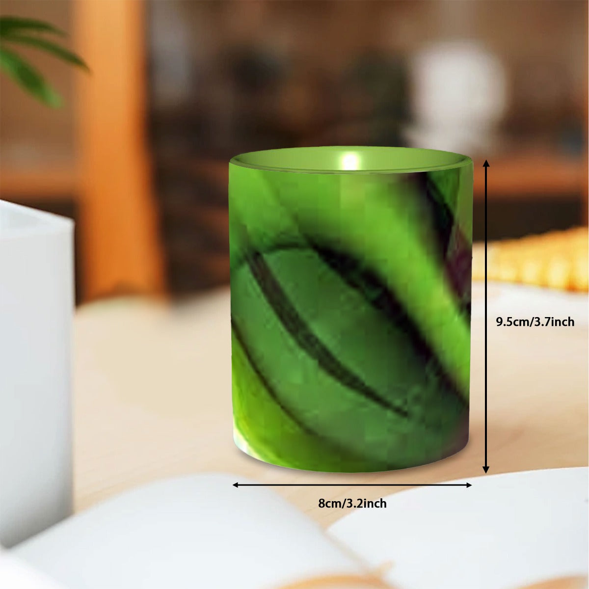 Lime Green Abstract Mug 11 oz. Free Shipping