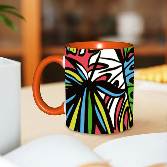 Funky Leaf Coffee Mug 11 oz Free Shipping