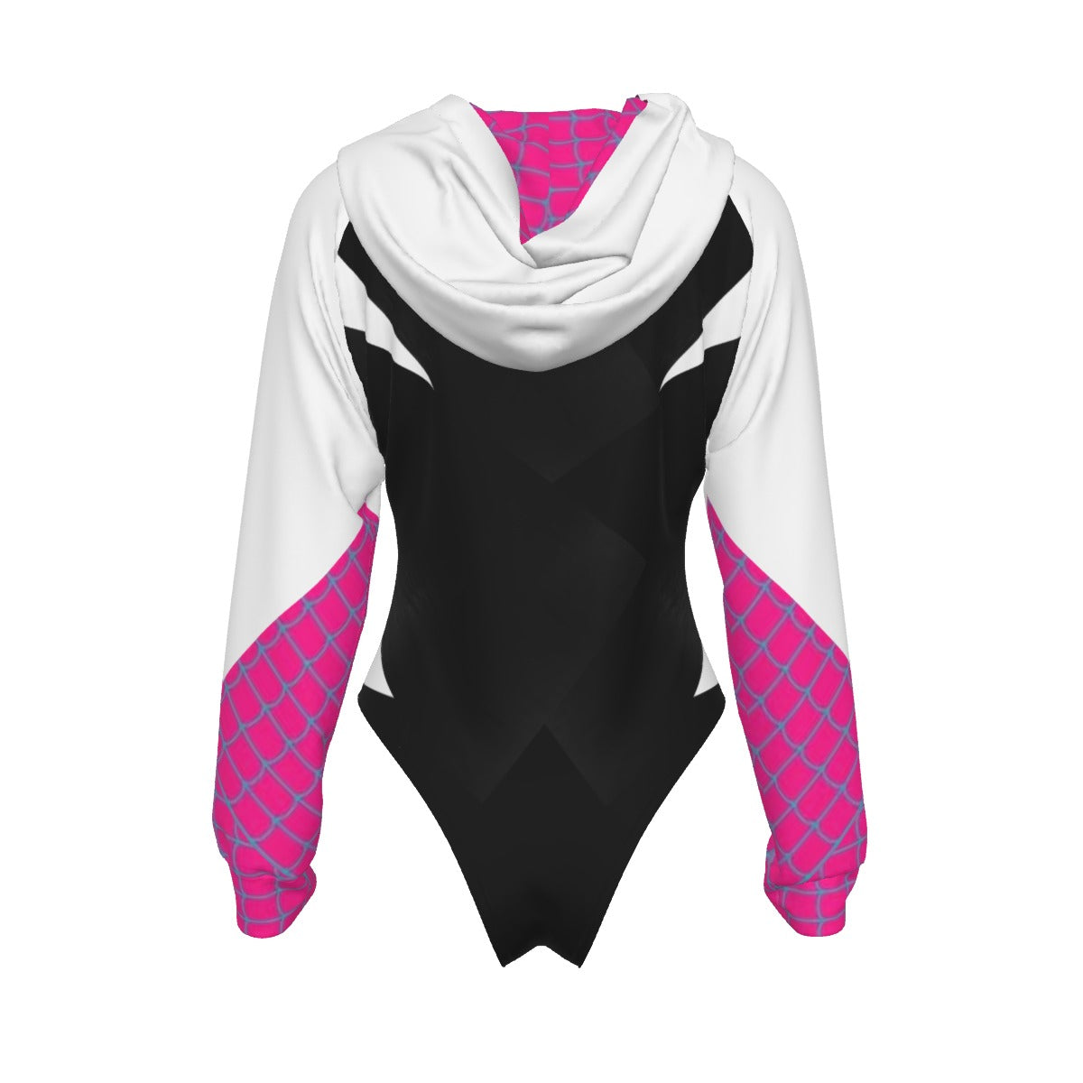 Cosplay Raglan Sleeve Hooded Bodysuit