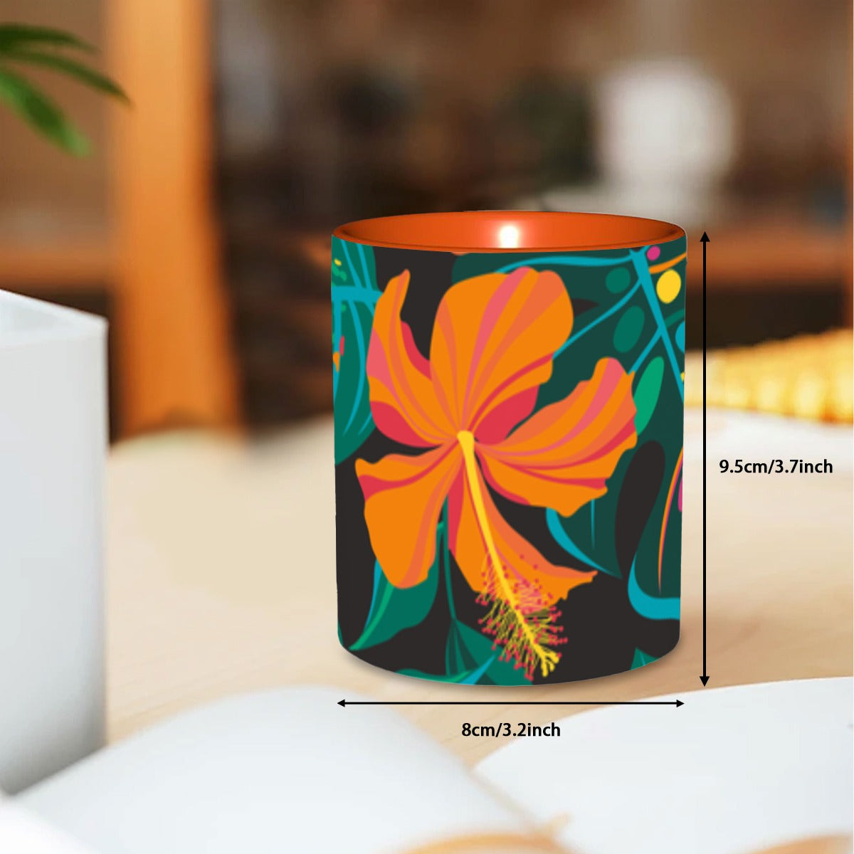 Orange Flower Coffee Mug 11 oz Free Shipping