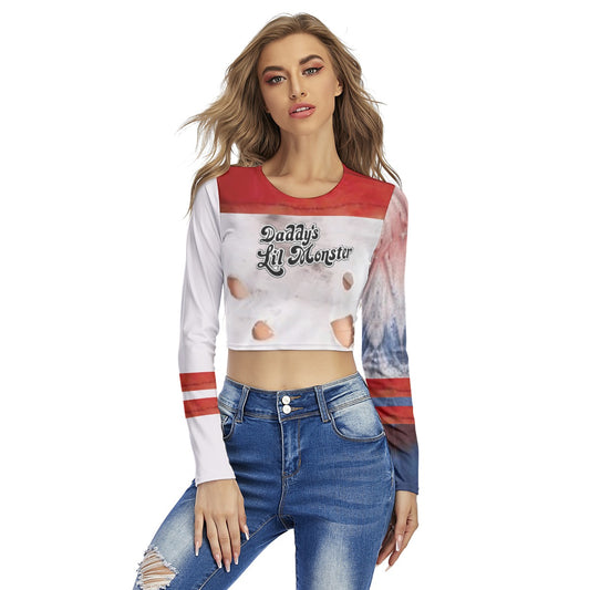 Cosplay Artificial Holes Women's Crop Top T-Shirt