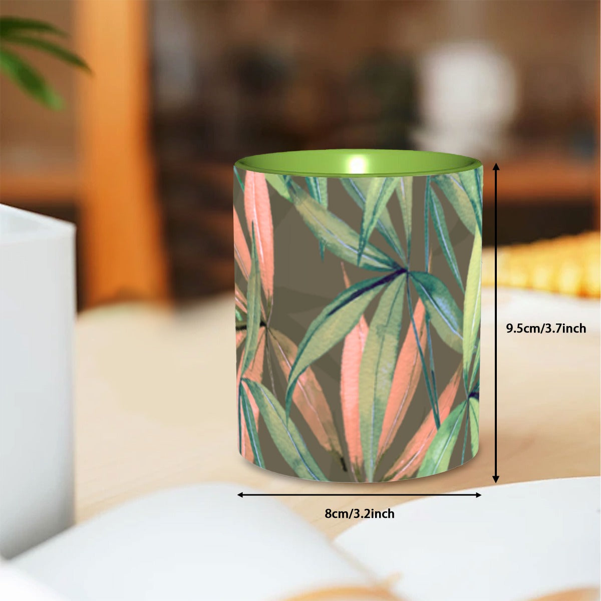 Green Leaf Coffee Mug 11 oz. Free Shipping