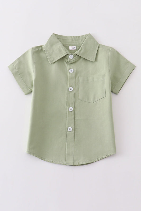 Lemongrass button-downs pocket boy shirt