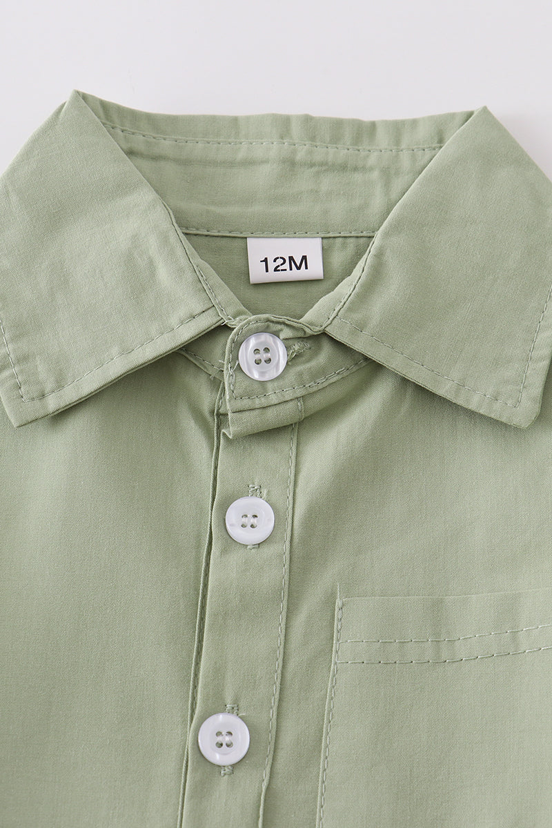 Lemongrass button-downs pocket boy shirt