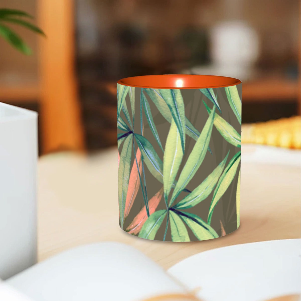 Green Leaf Coffee Mug 11 oz. Free Shipping
