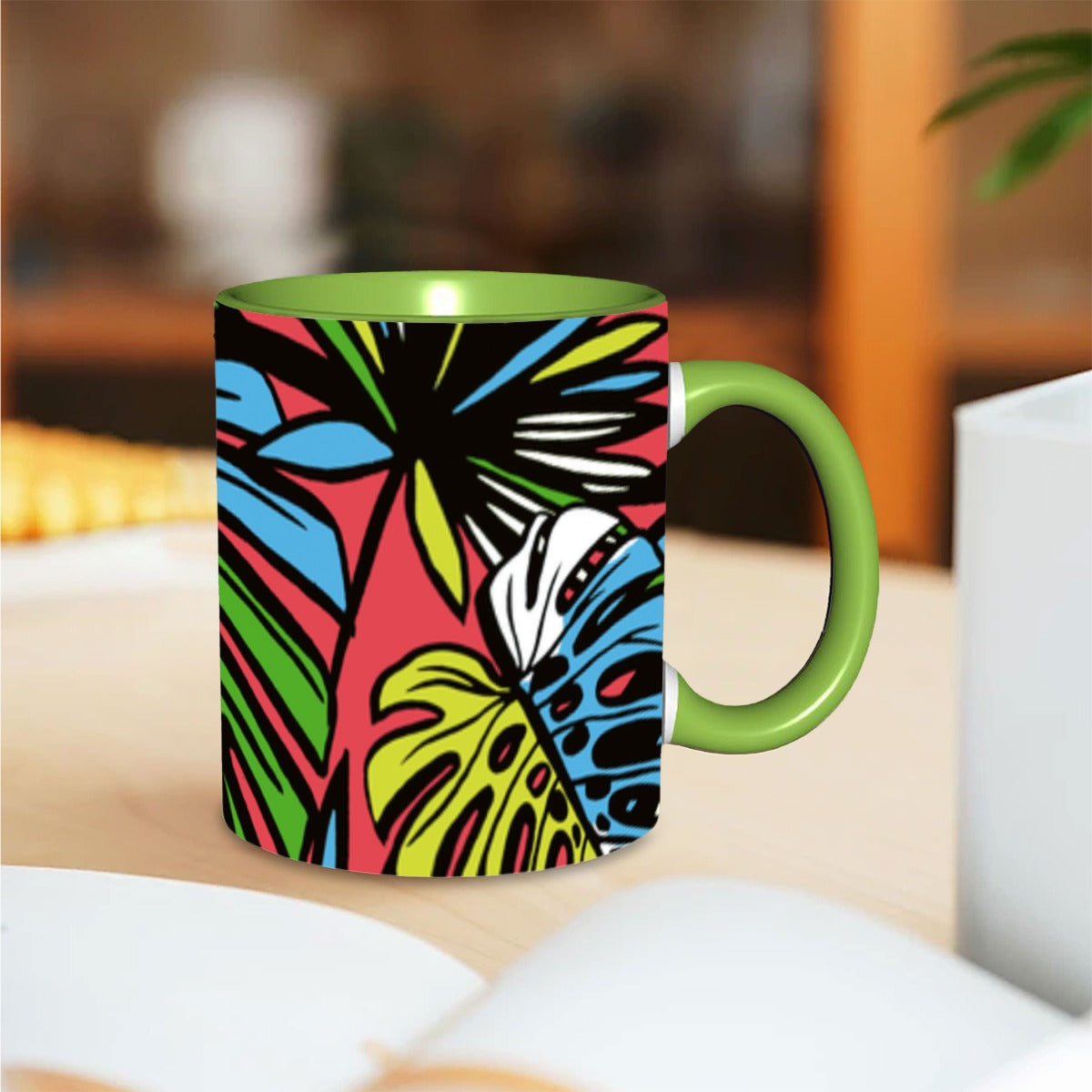 Funky Leaf Coffee Mug 11 oz Free Shipping