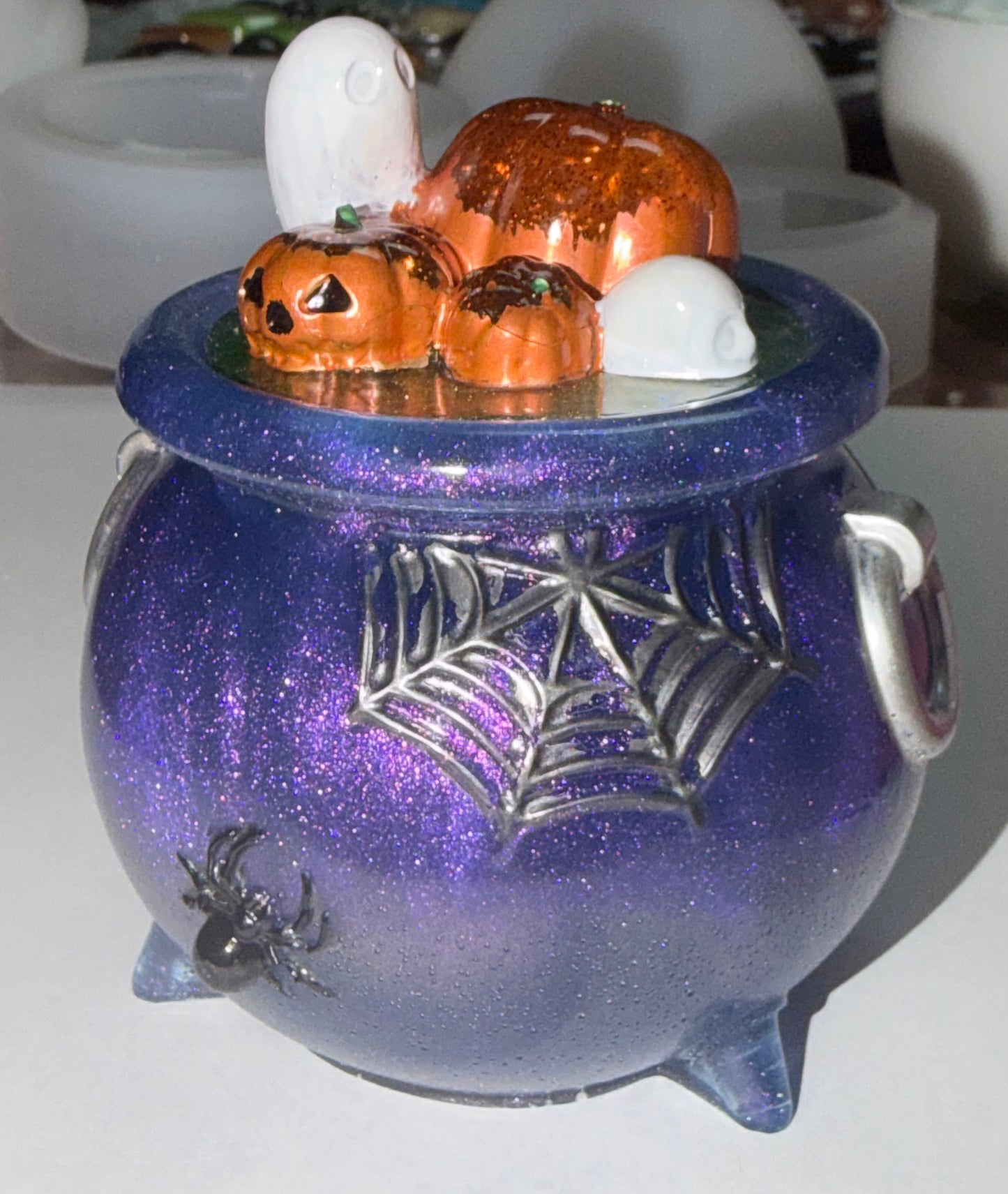 Witches Cauldron Jar with Lid