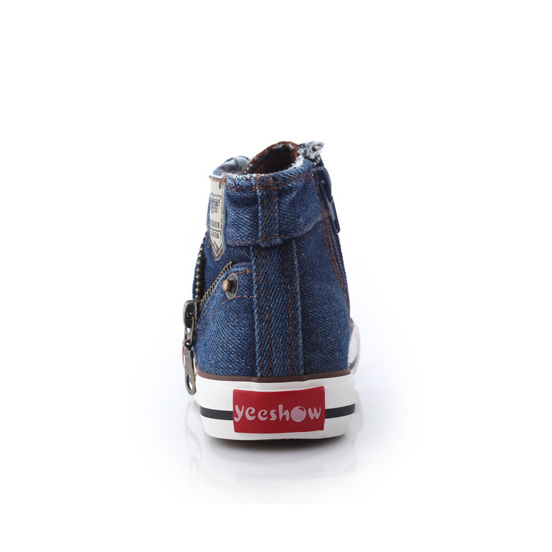 Children's canvas shoes light blue and denim multiple sizes