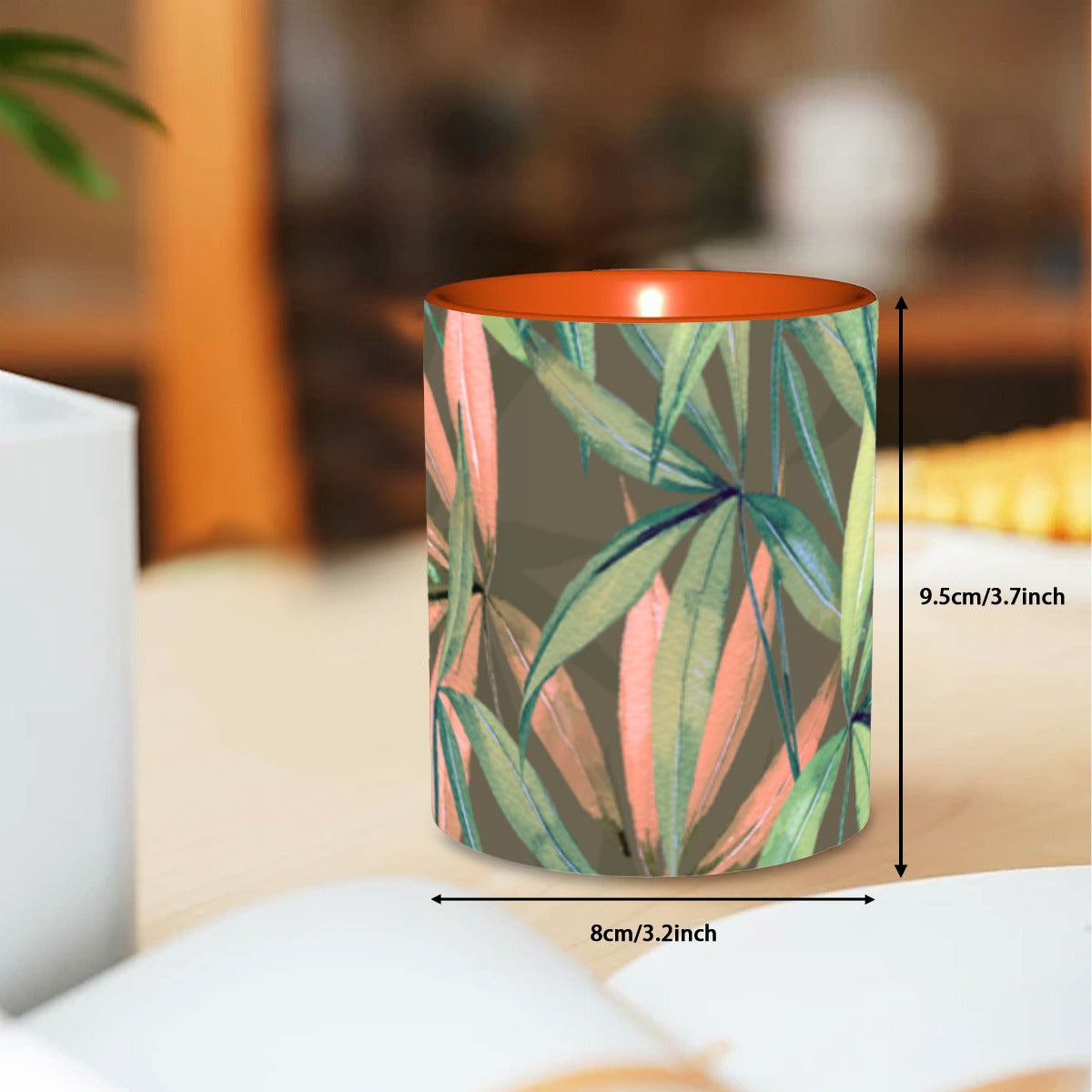 Green Leaf Coffee Mug 11 oz. Free Shipping