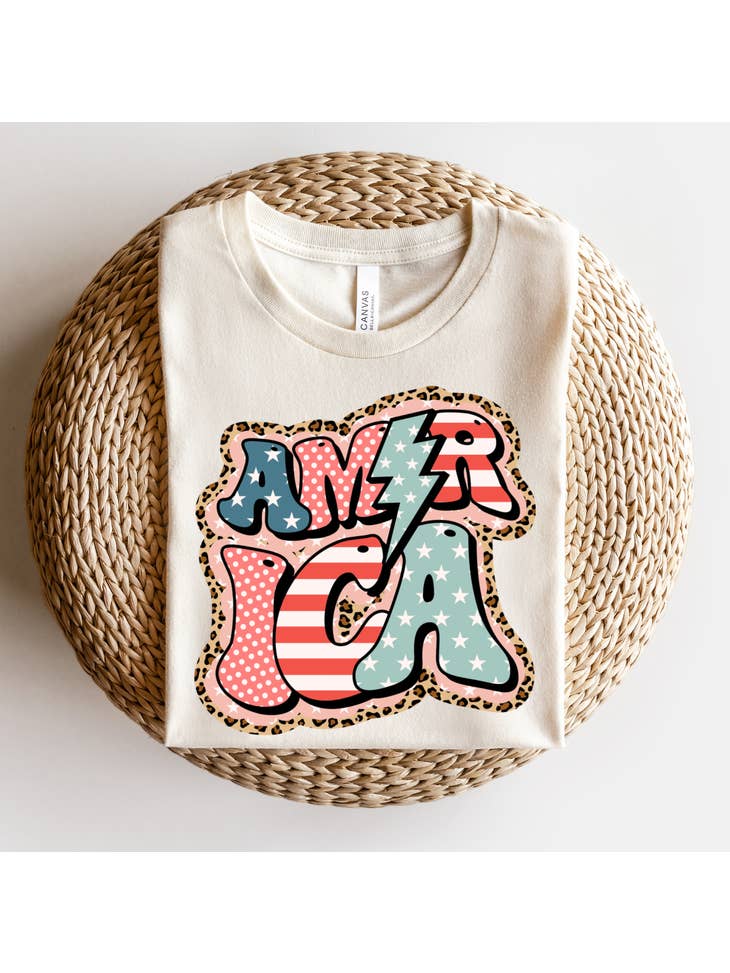 America 4th of July Graphic Tee Infants to Adult Sizes