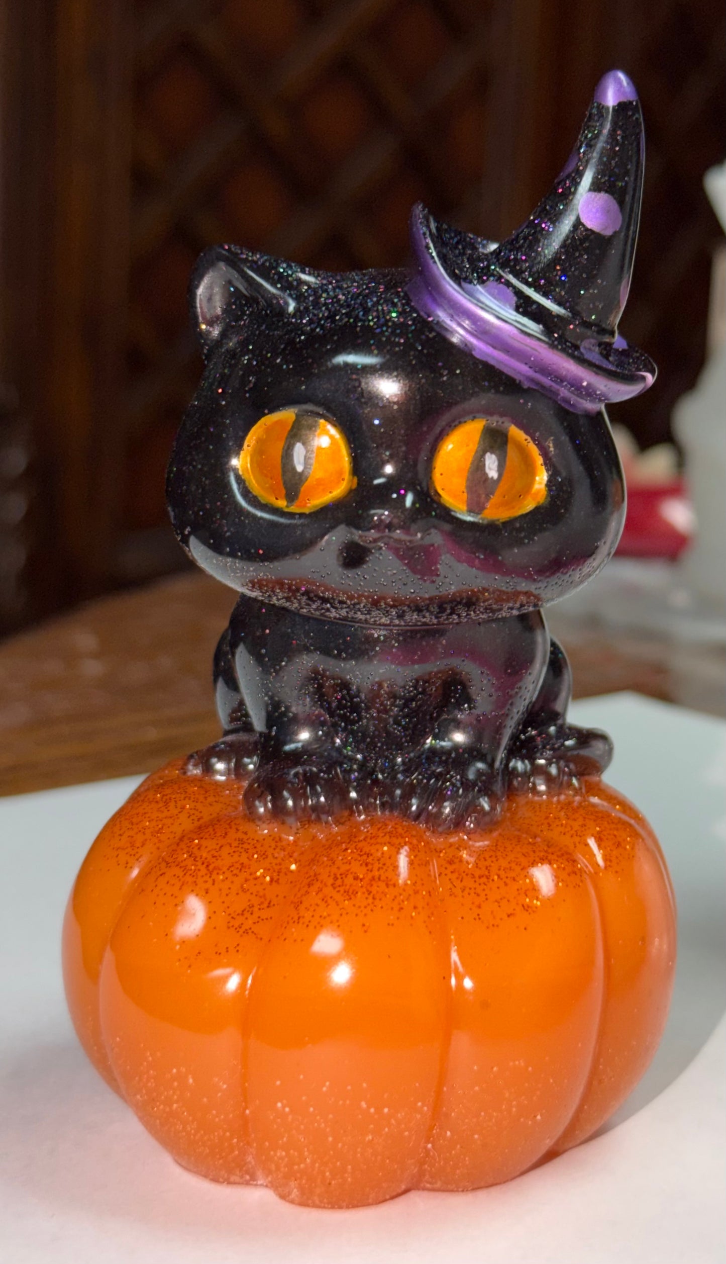 Black Cat and Pumpkin