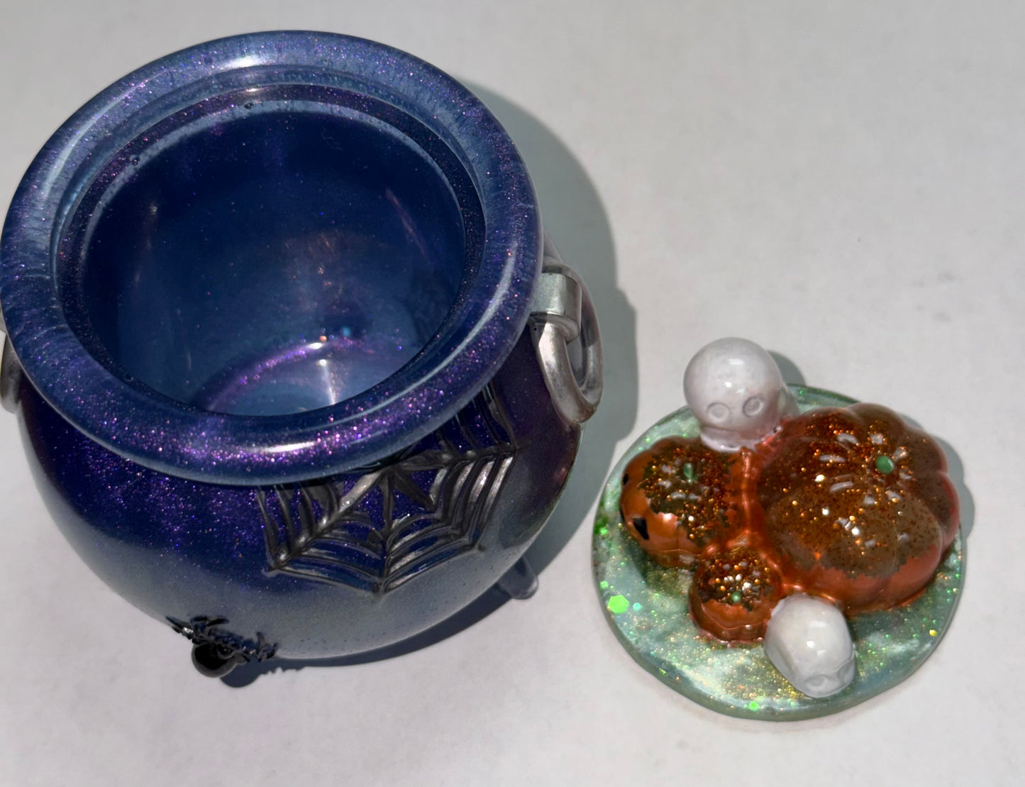 Witches Cauldron Jar with Lid