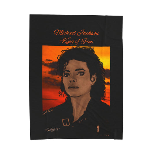 Michael Custom Art Velveteen Plush Blanket