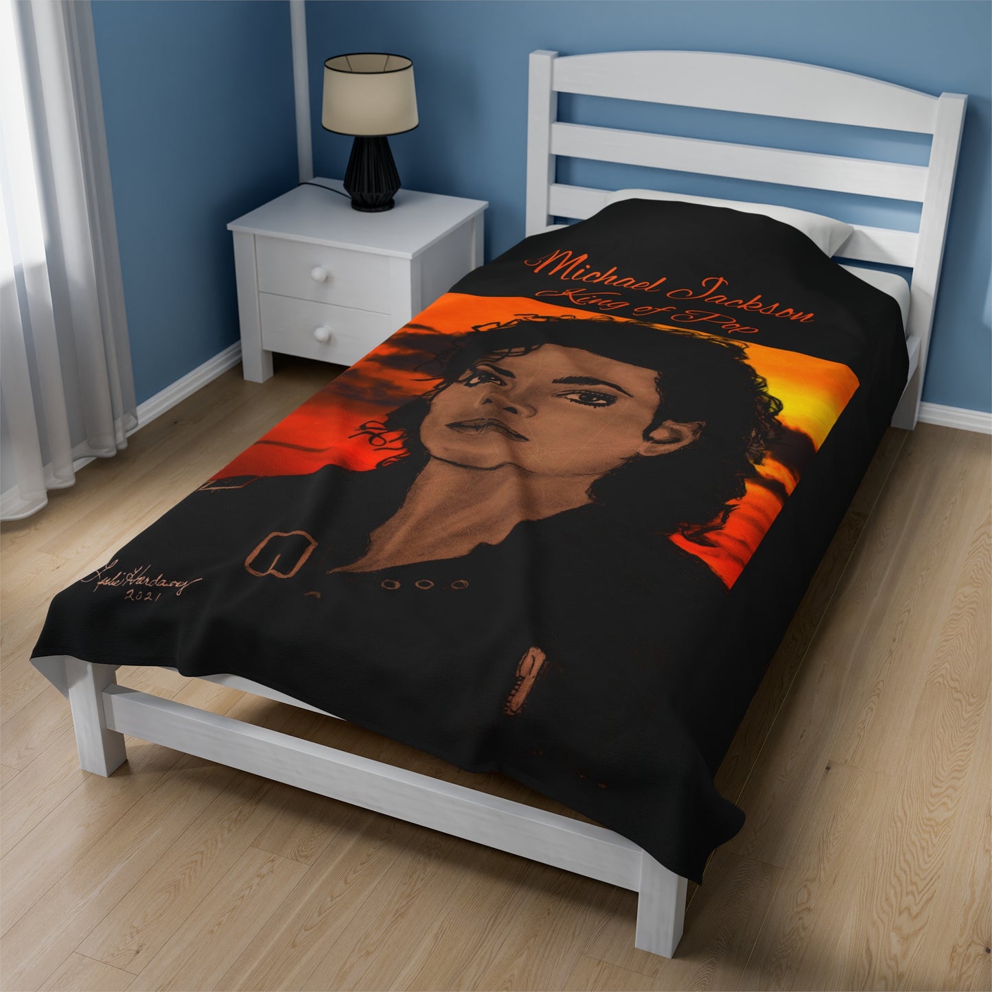 Michael Custom Art Velveteen Plush Blanket