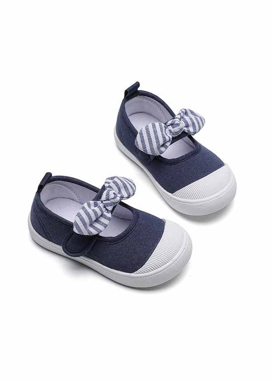 Navy Bow Mary Jane Sneaker