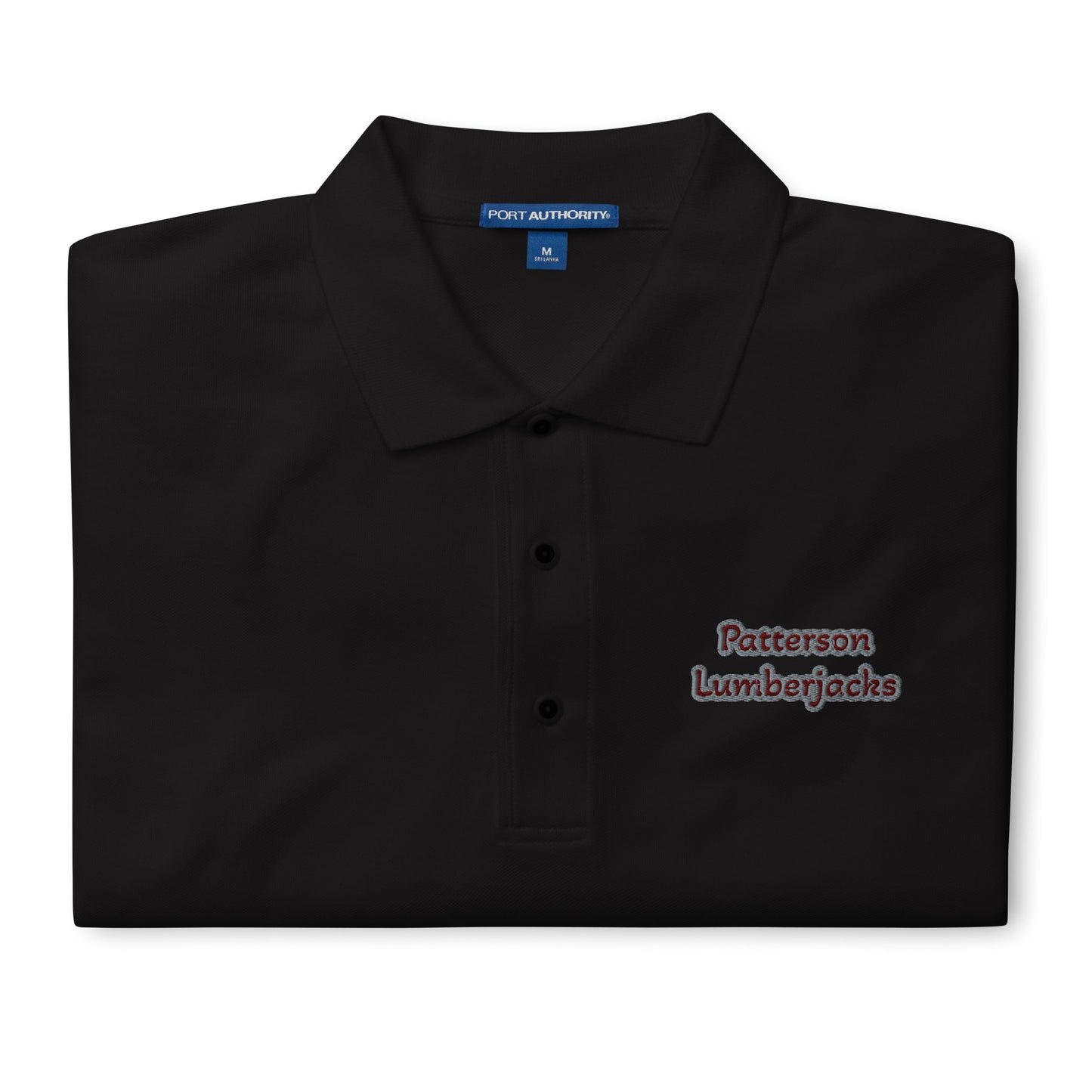 Patterson Lumberjacks Port Authority Men's Premium Polo Black