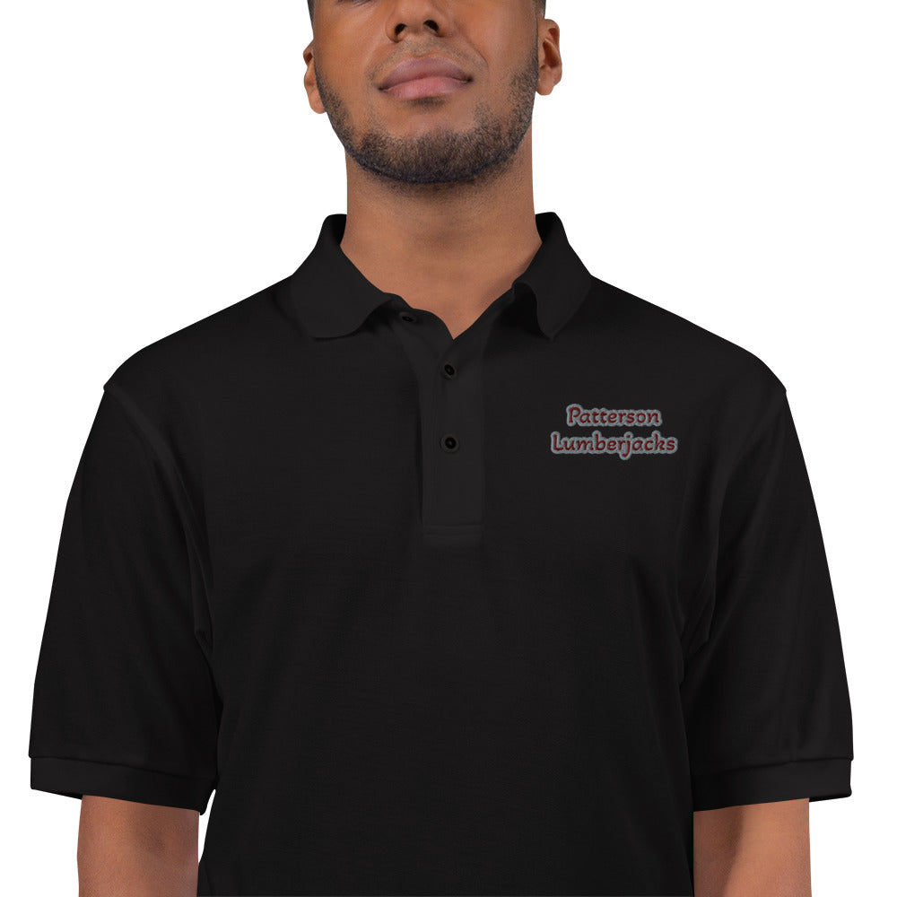 Patterson Lumberjacks Port Authority Men's Premium Polo Black