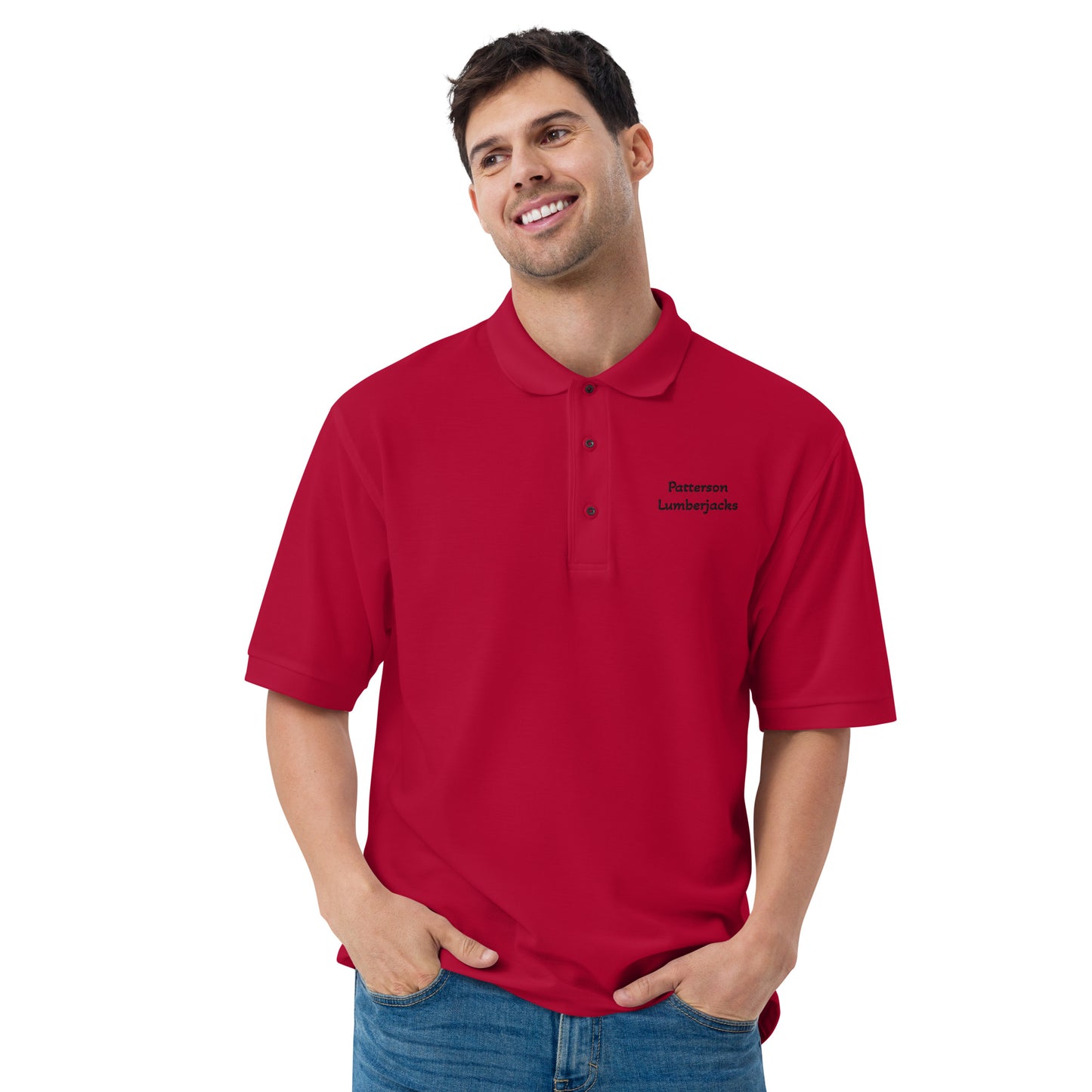 Patterson Lumberjack Port Authority Men's Premium Polo Maroon