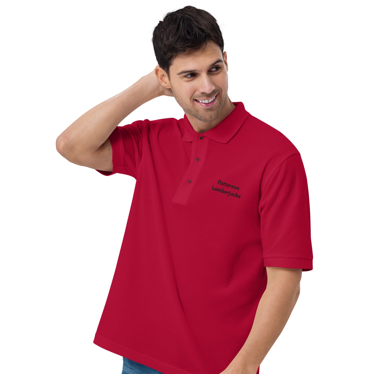 Patterson Lumberjack Port Authority Men's Premium Polo Maroon