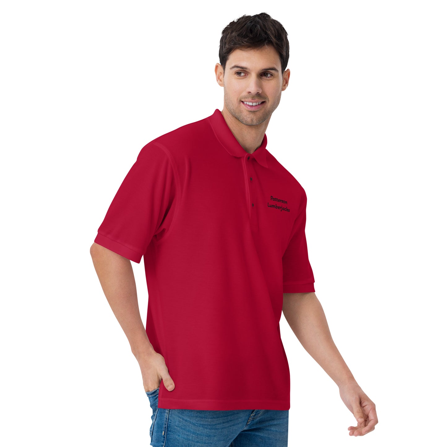 Patterson Lumberjack Port Authority Men's Premium Polo Maroon