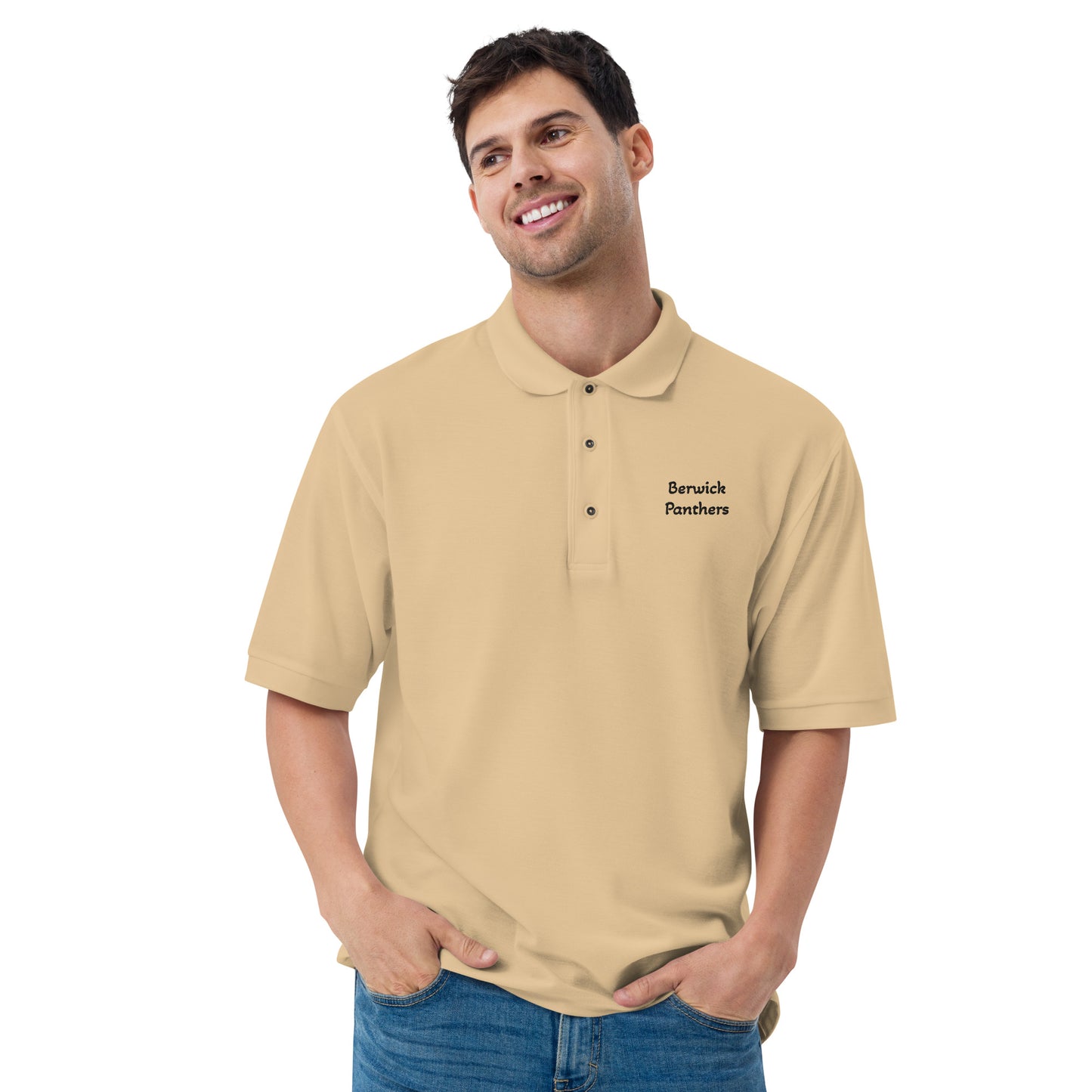 Berwick Panthers Port Authority Men's Premium Polo Gold