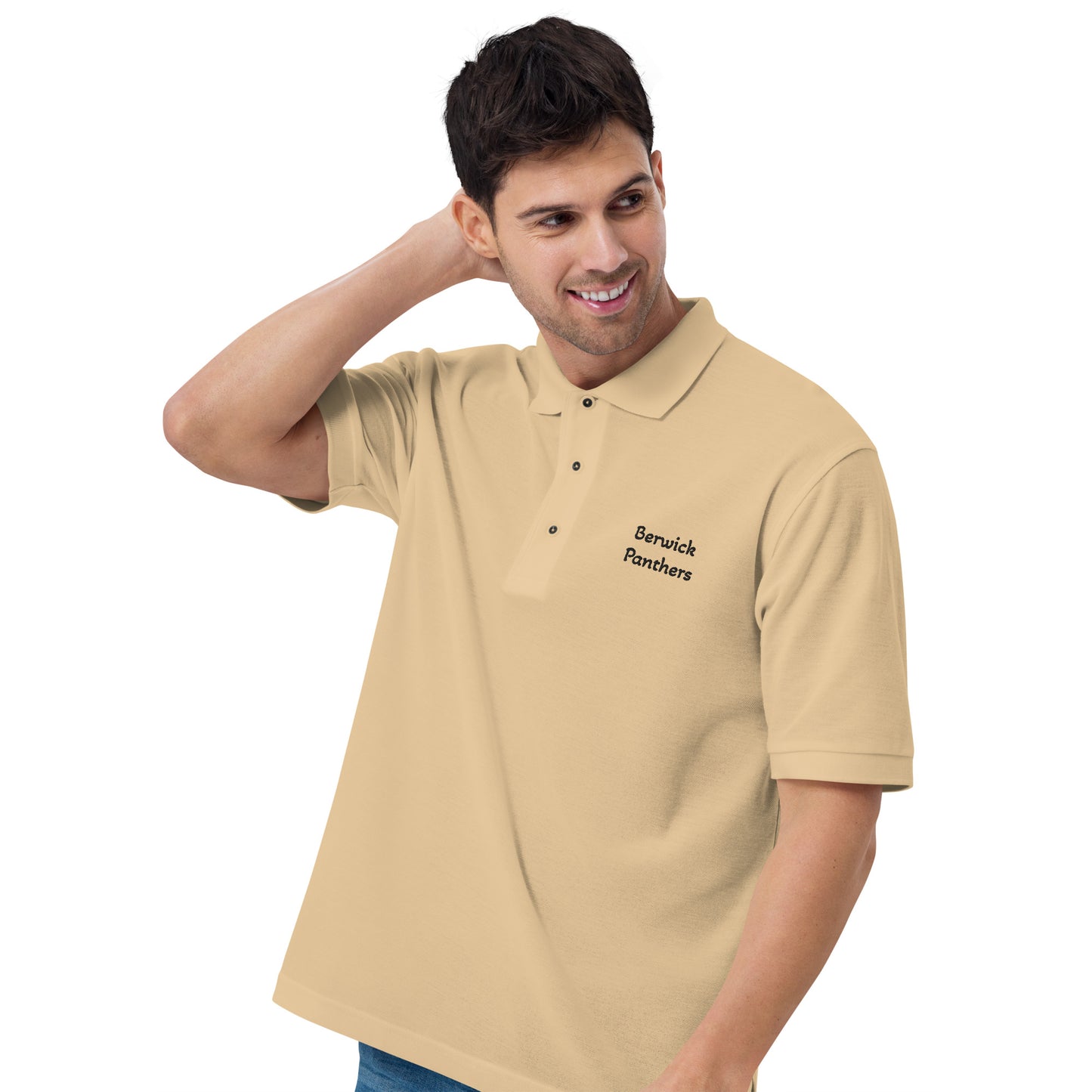 Berwick Panthers Port Authority Men's Premium Polo Gold