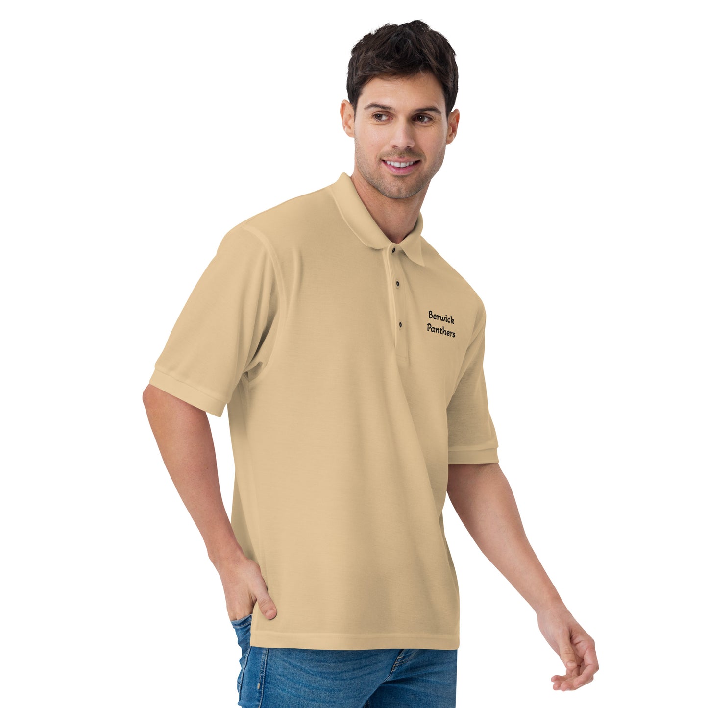 Berwick Panthers Port Authority Men's Premium Polo Gold