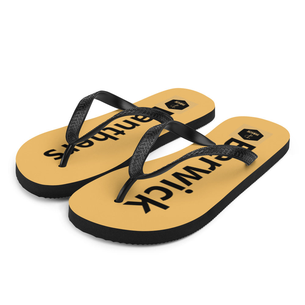 Berwick Panther Flip-Flops Gold