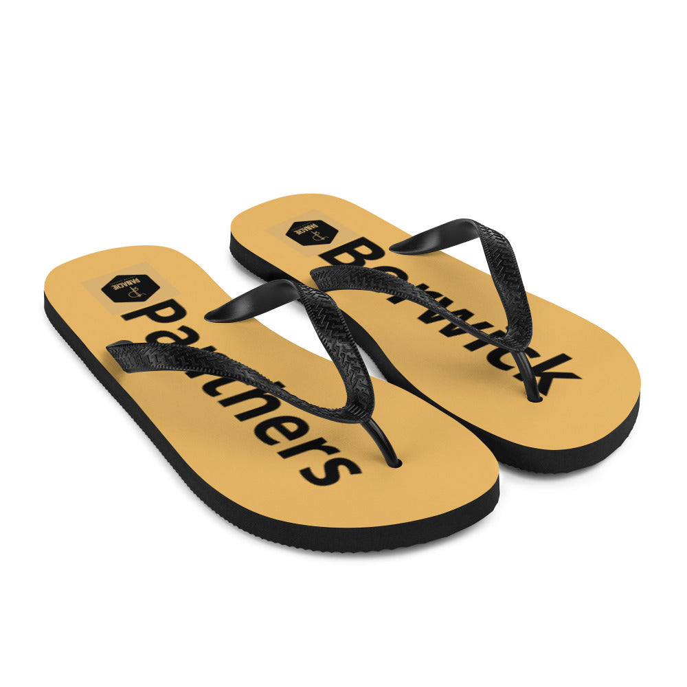 Berwick Panther Flip-Flops Gold