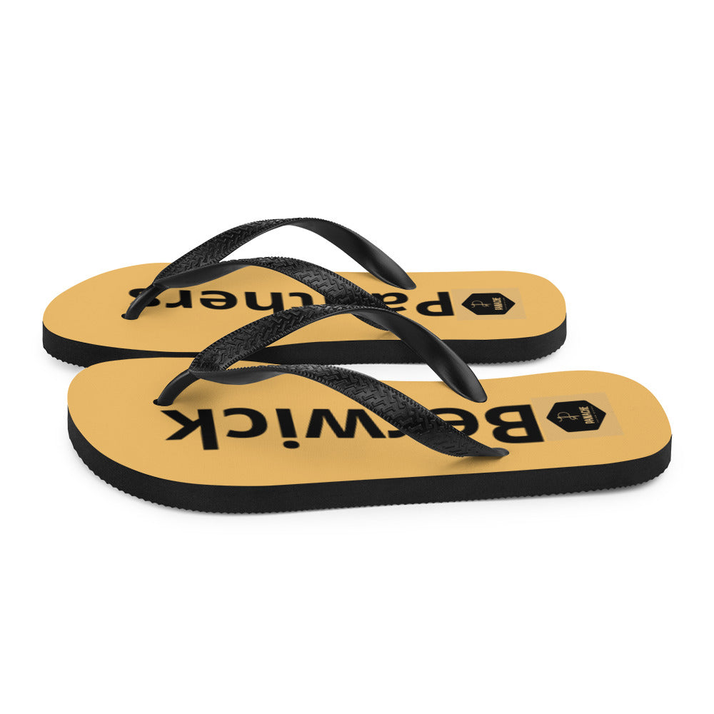 Berwick Panther Flip-Flops Gold