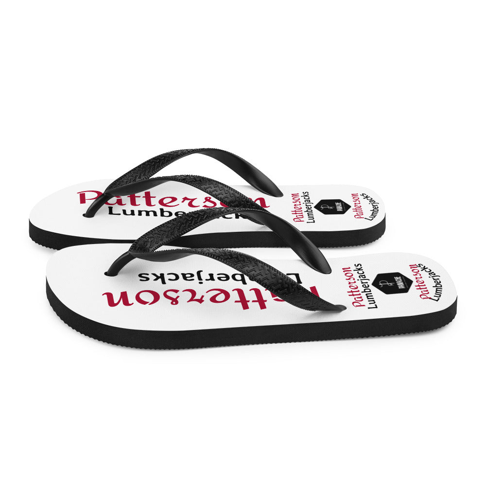 Patterson Lumberjacks Flip-Flops Red and Black