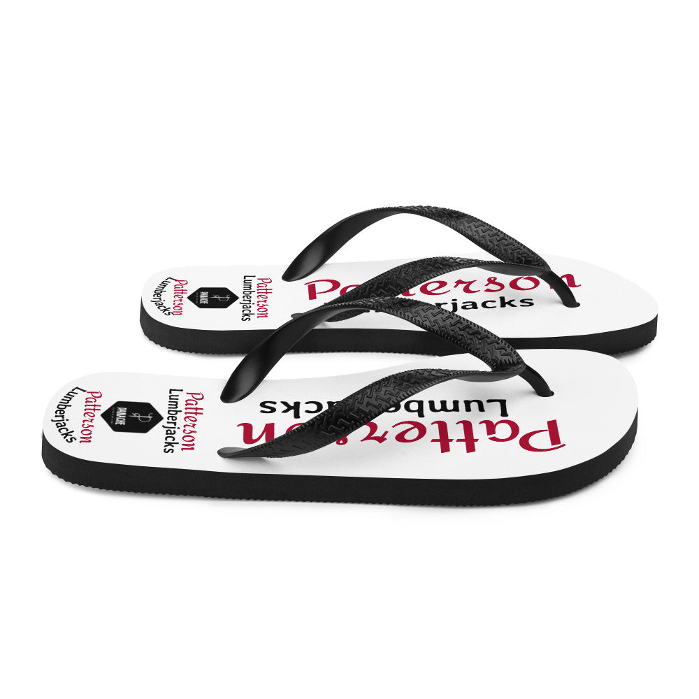 Patterson Lumberjacks Flip-Flops Red and Black