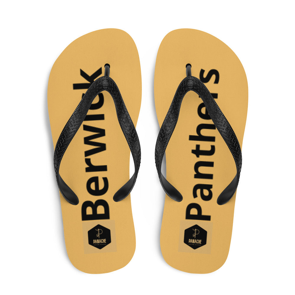 Berwick Panther Flip-Flops Gold