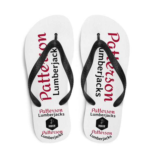 Patterson Lumberjacks Flip-Flops Red and Black