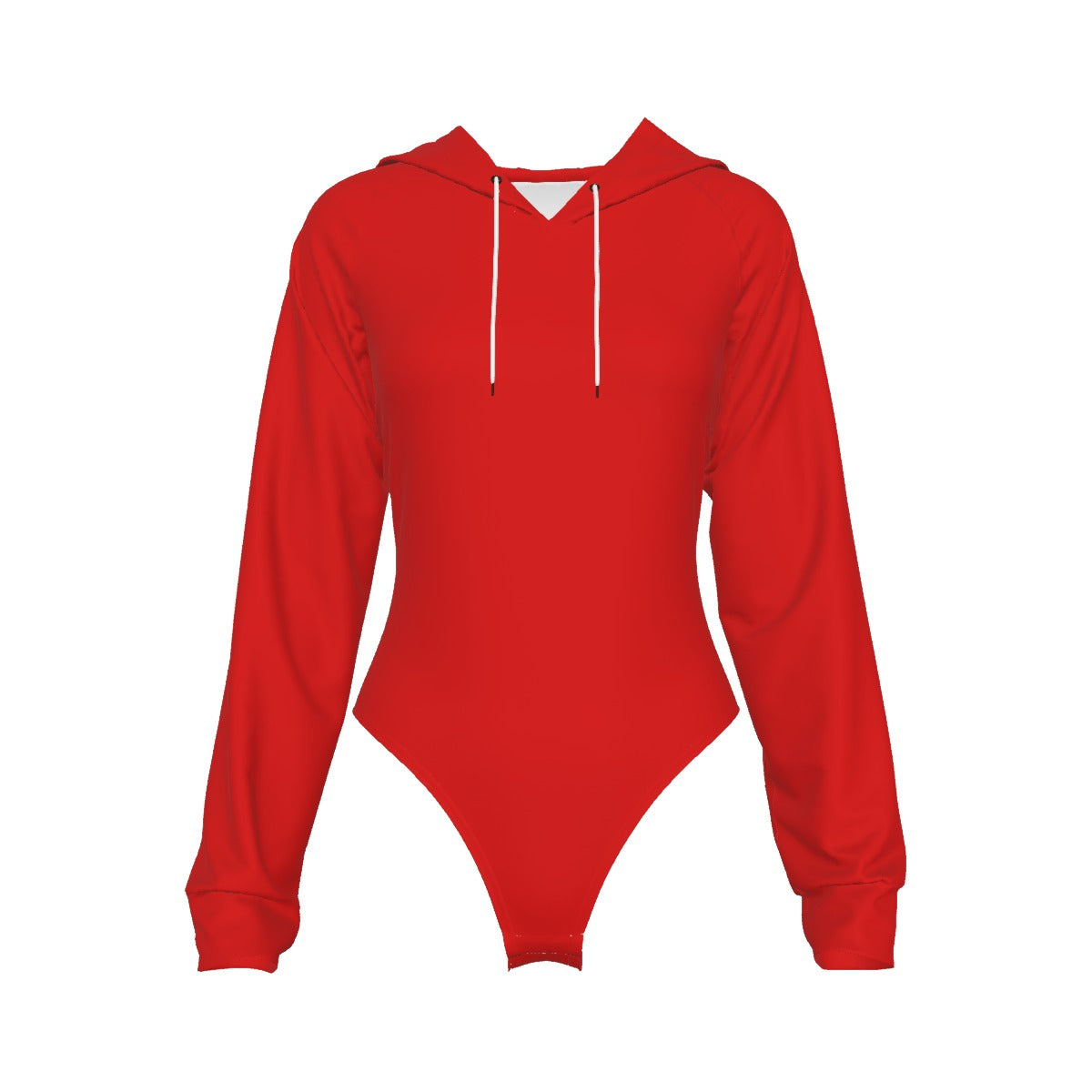 All-Over Print Women's Raglan Sleeve Hooded Bodysuit