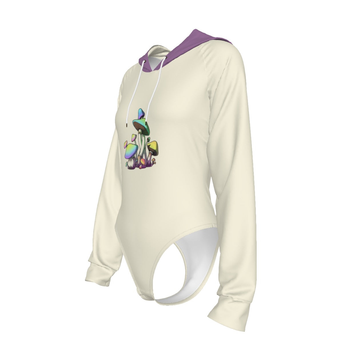Raglan Sleeve Hooded Bodysuit