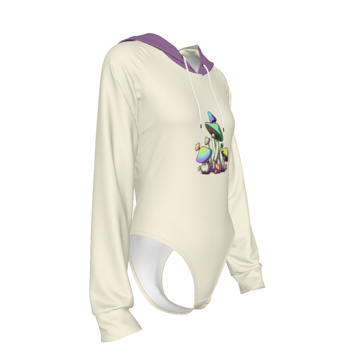 Raglan Sleeve Hooded Bodysuit