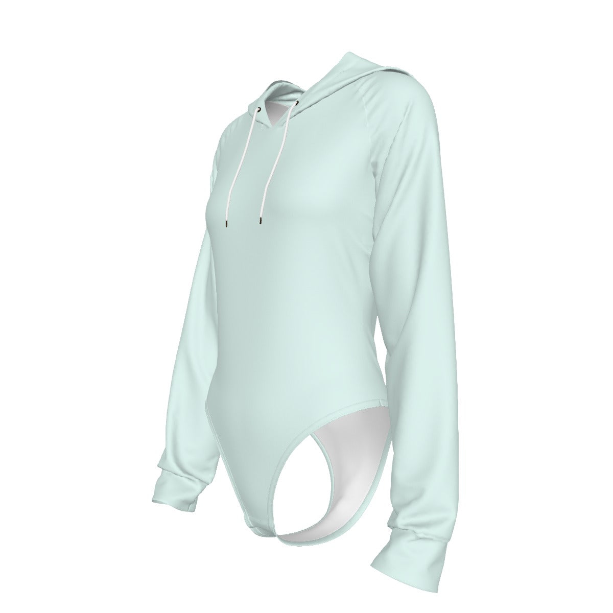 Unisex Raglan Sleeve Hooded Bodysuit