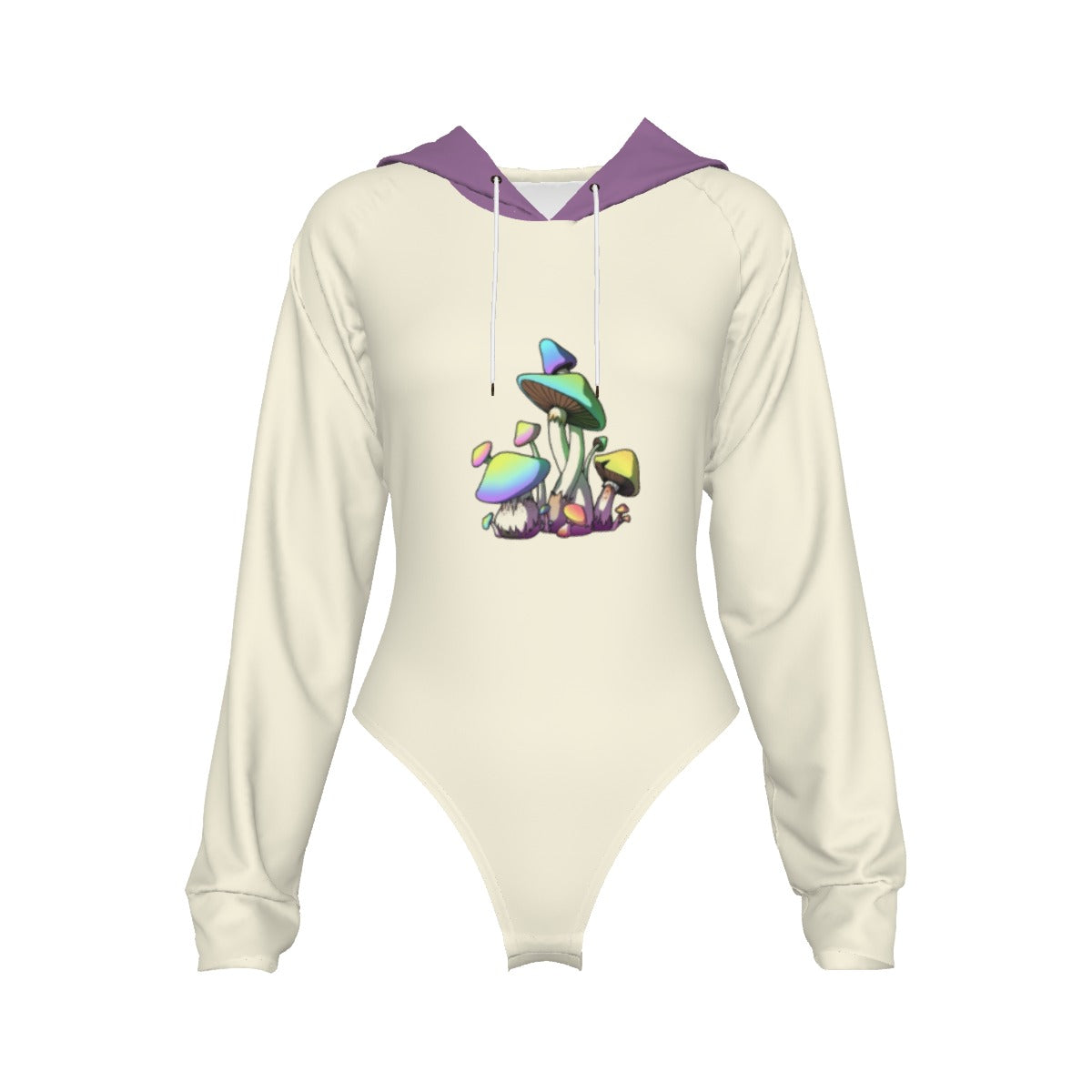 Raglan Sleeve Hooded Bodysuit