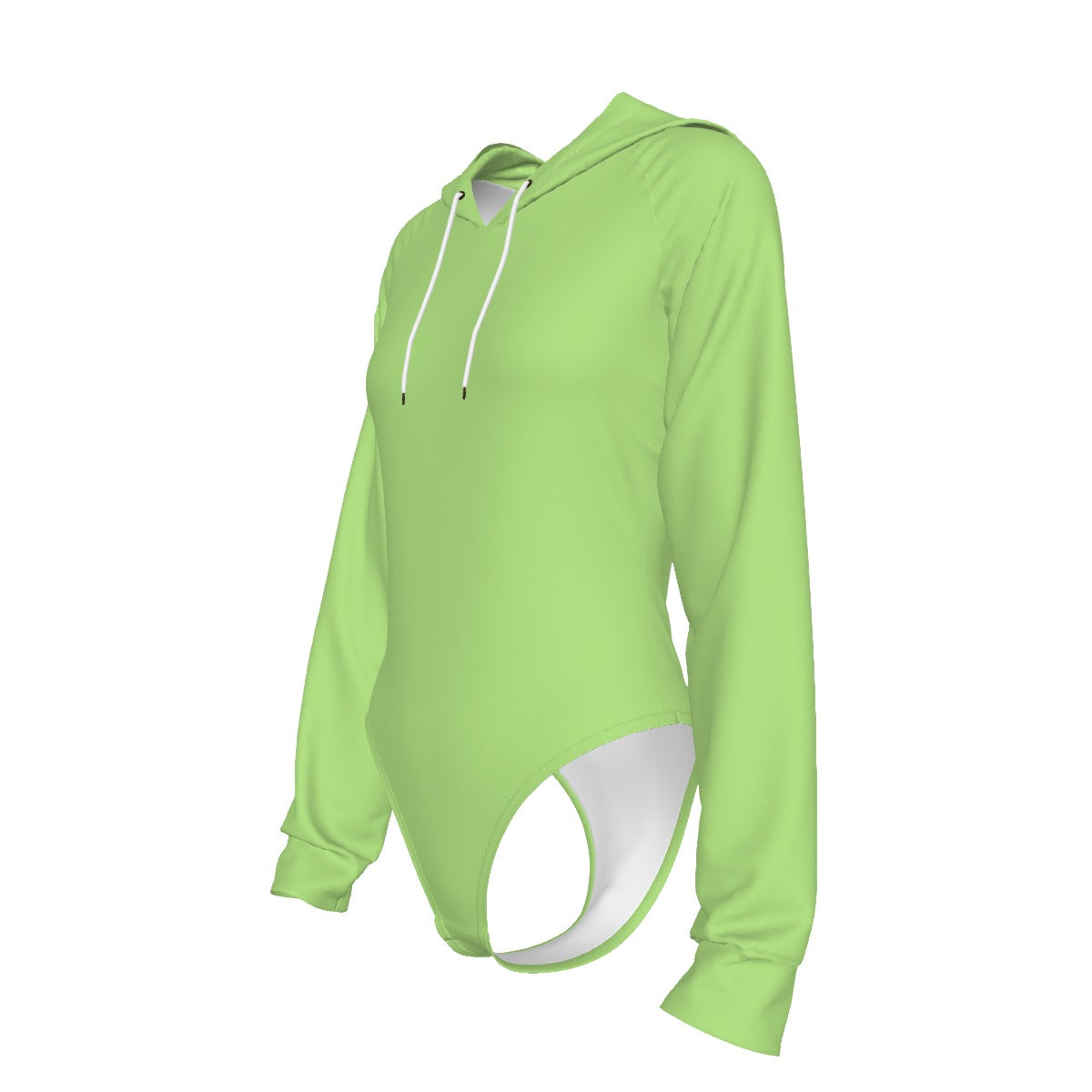 Unisex Raglan Sleeve Hooded Bodysuit